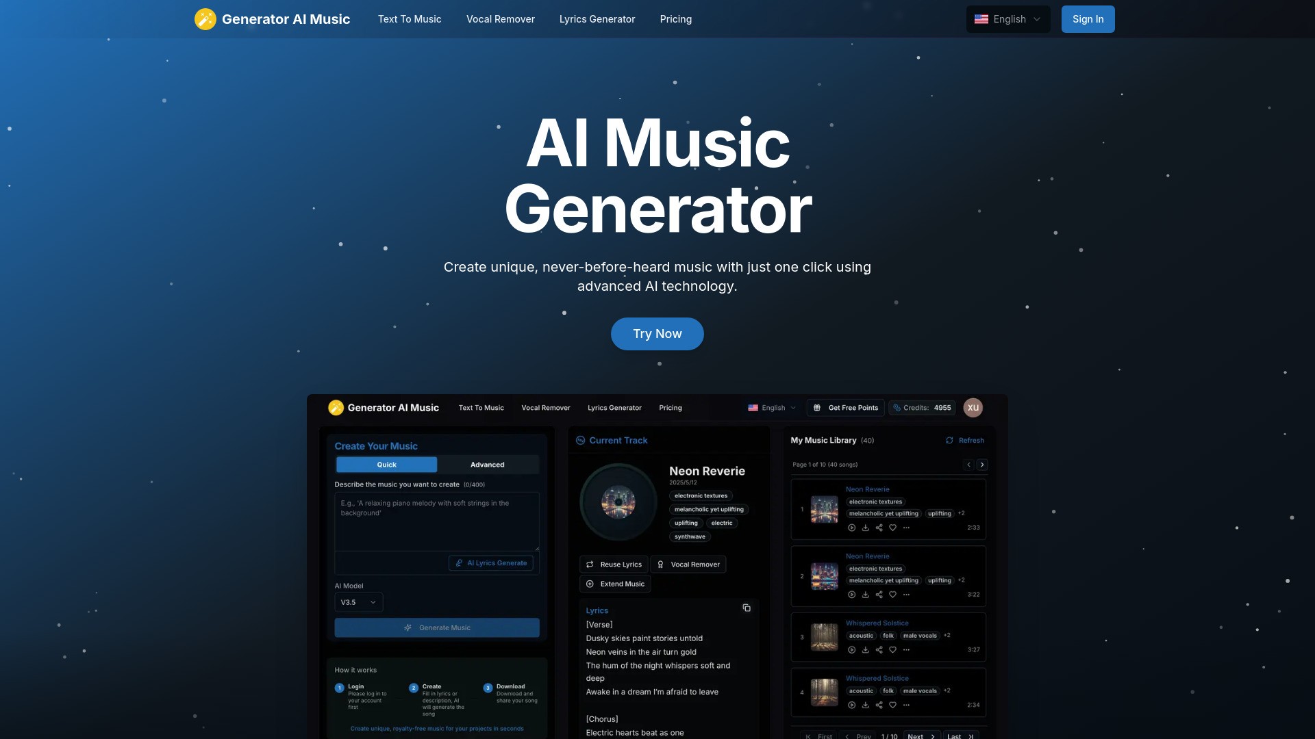 Generator AI Music 截图