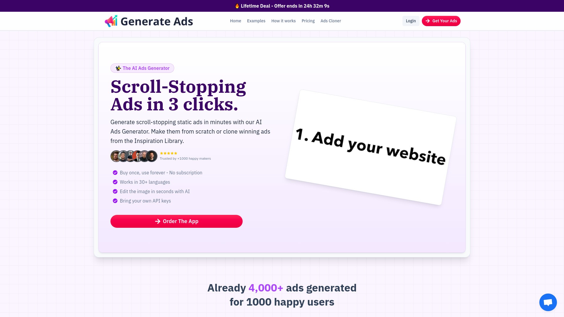 Generate Ads AI 截图