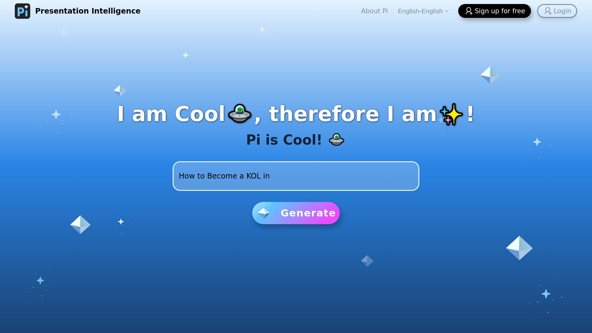 Pi（Presentation Intelligence） 截图