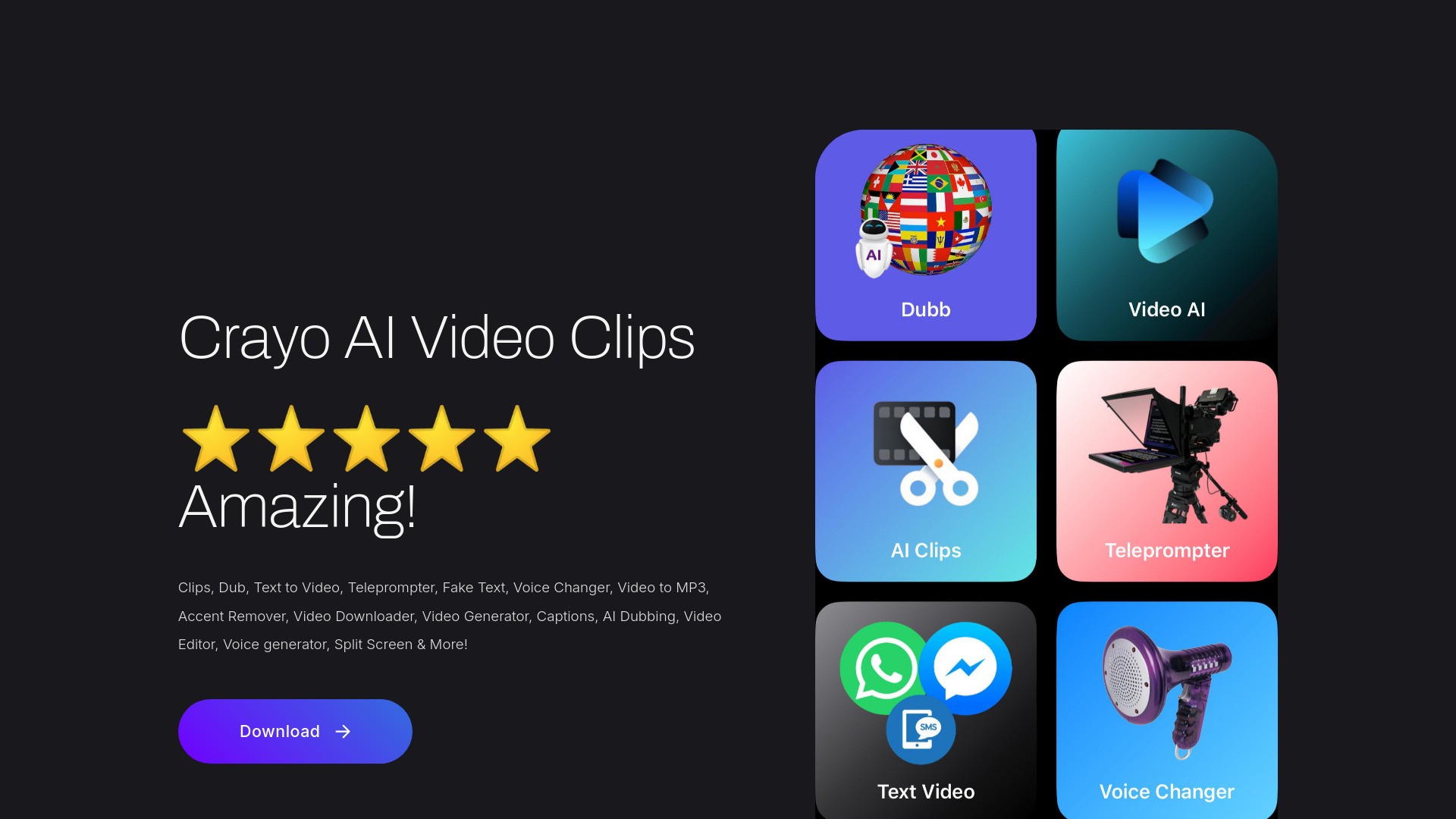 Create Viral Video clips with AI 截图