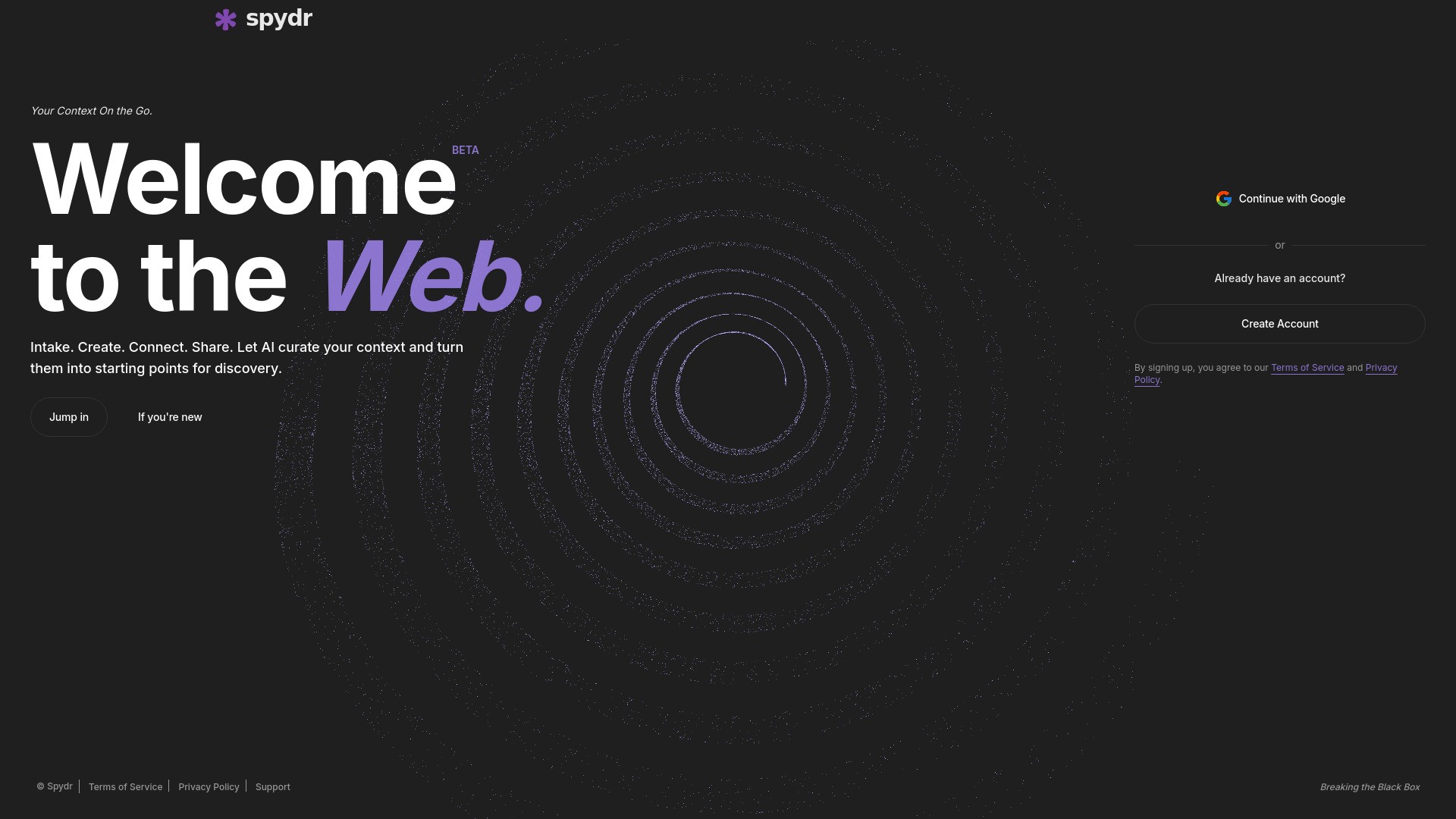 Spydr - The Github for LLM Context 截图