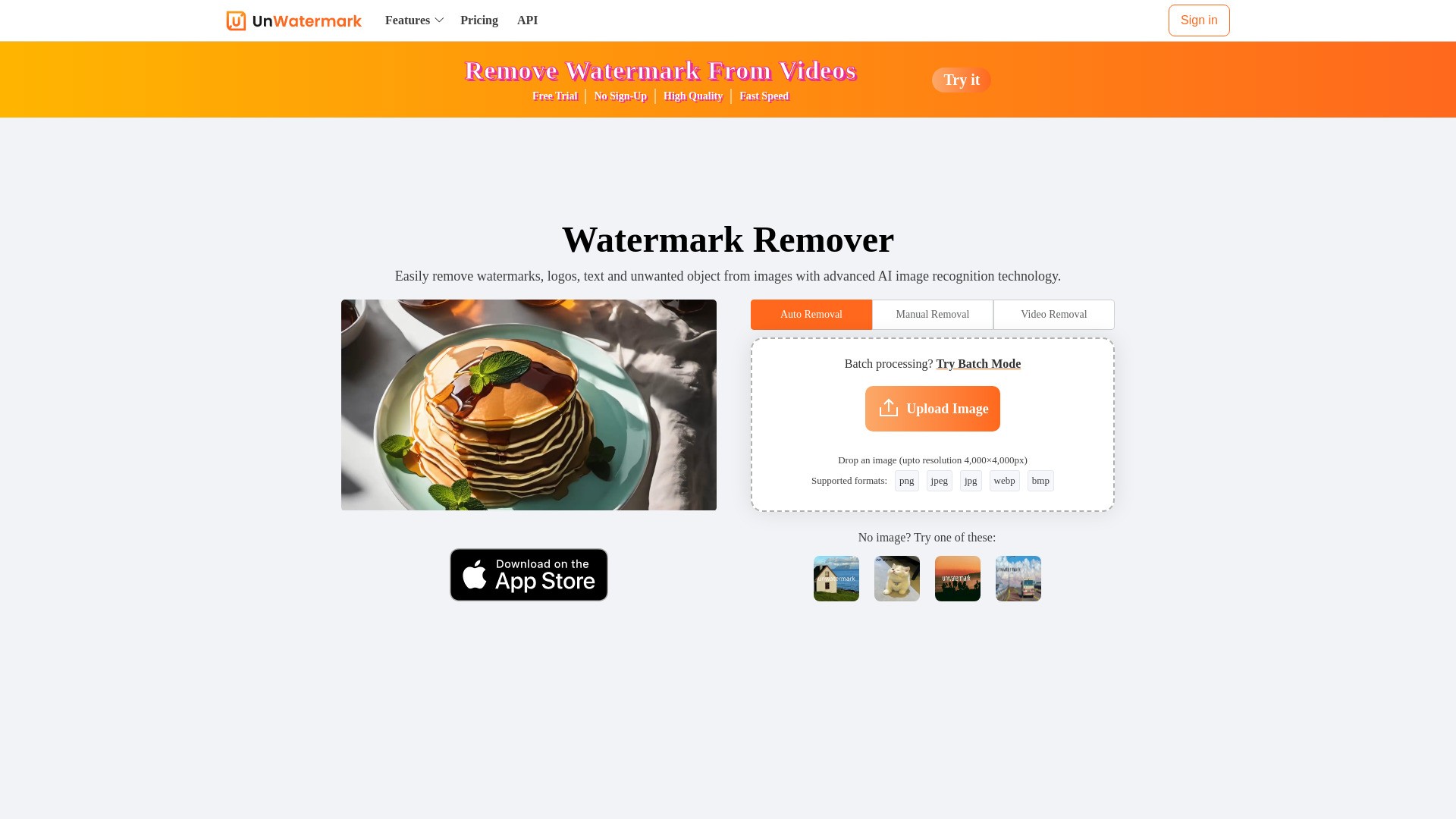 Unwatermark AI 截图
