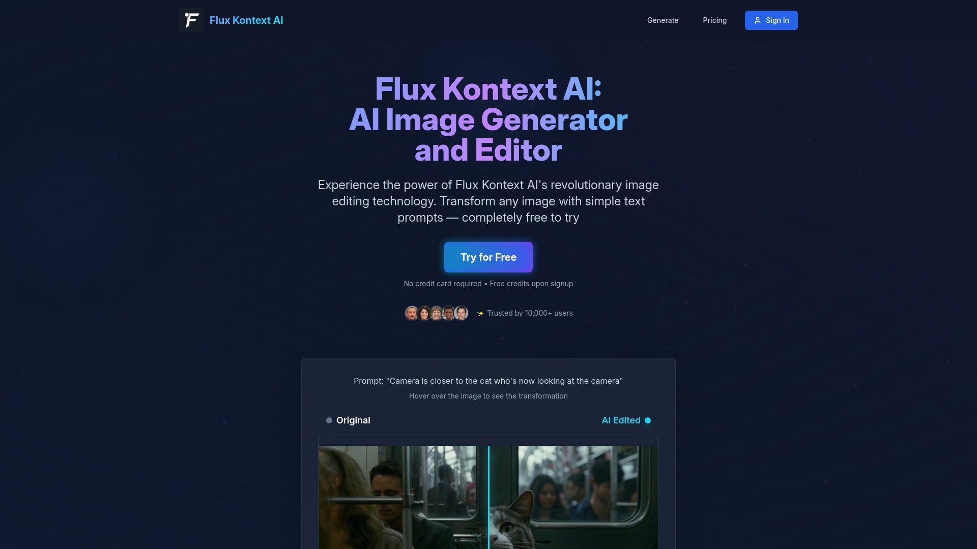 Flux Kontext AI 截图
