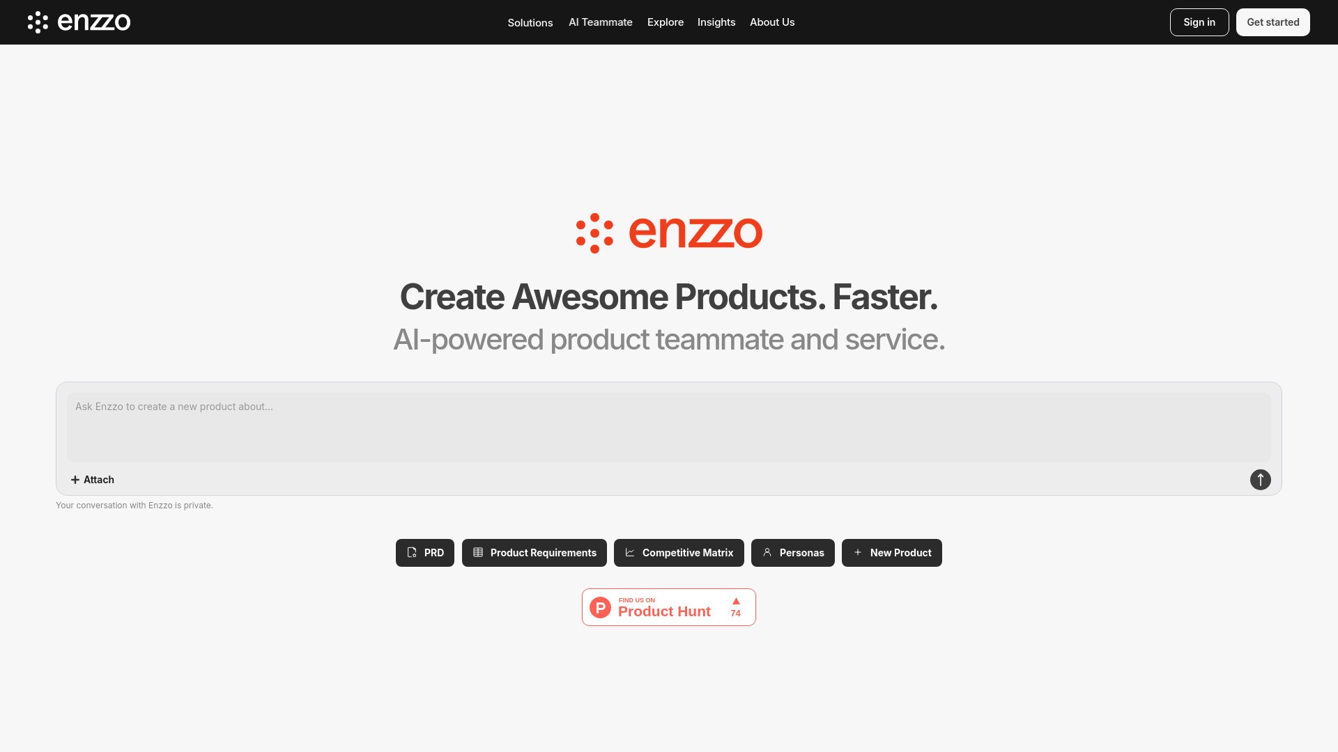 Enzzo PM - AI Product Manager 截图