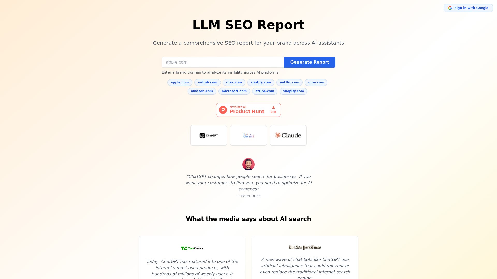 LLM SEO Report 截图