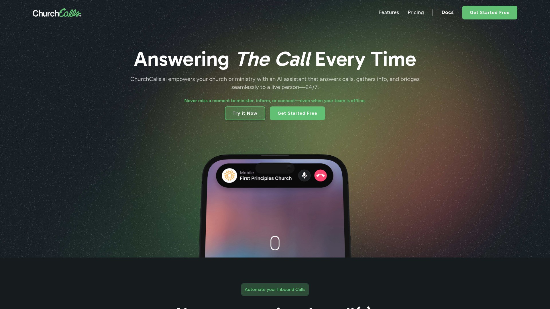 ChurchCalls.ai 截图