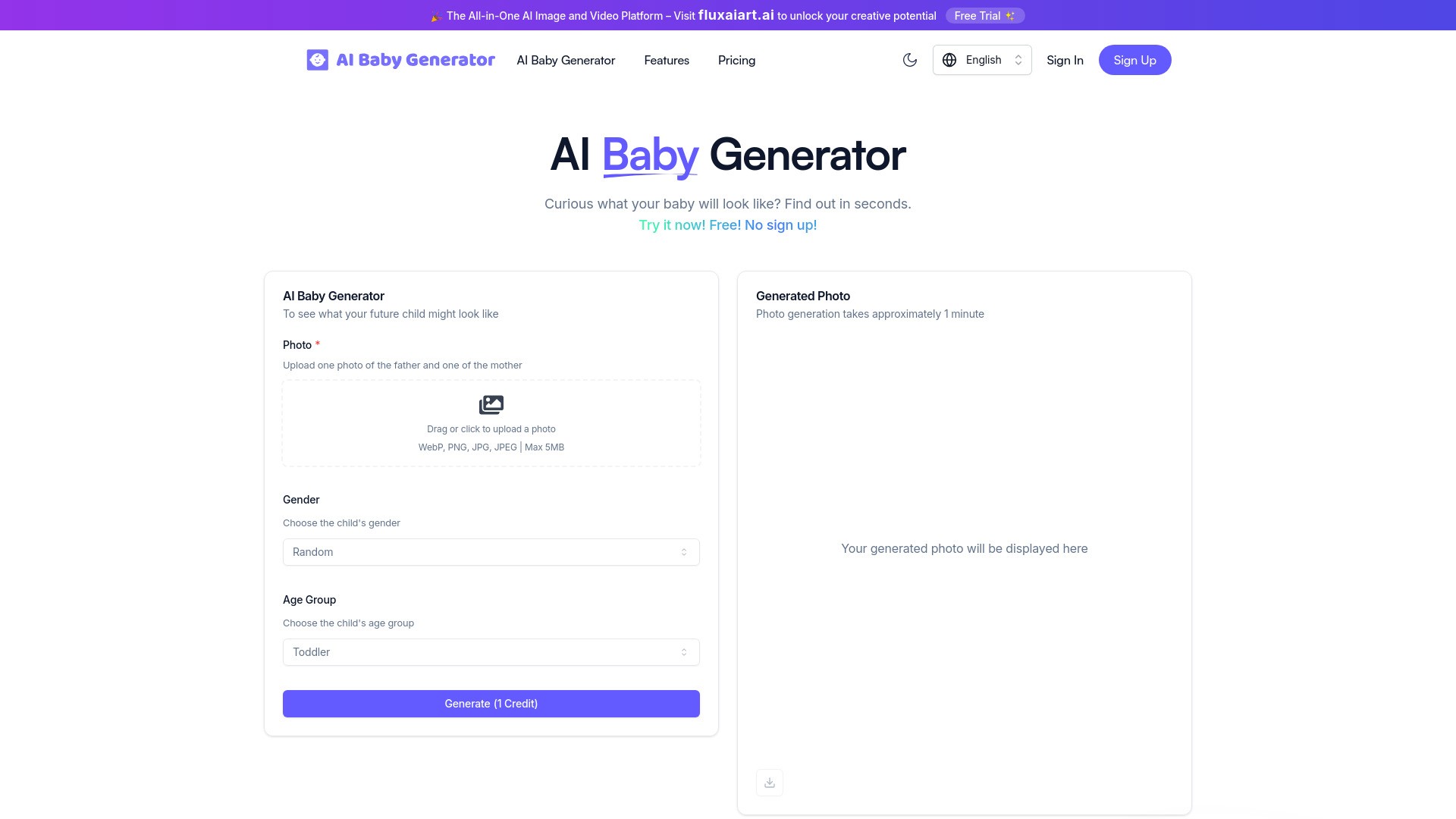 AI Baby Generator Online Free 截图