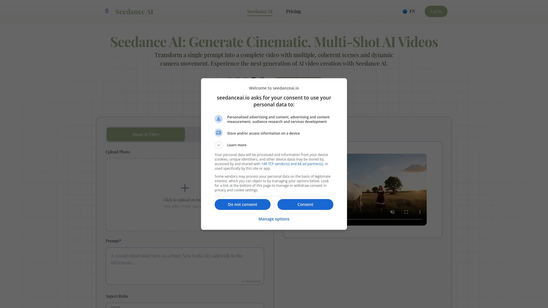 Seedance AI Video Generator 截图