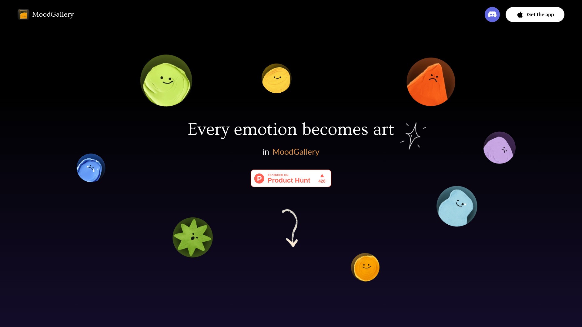 MoodGallery: Emotions to art 截图