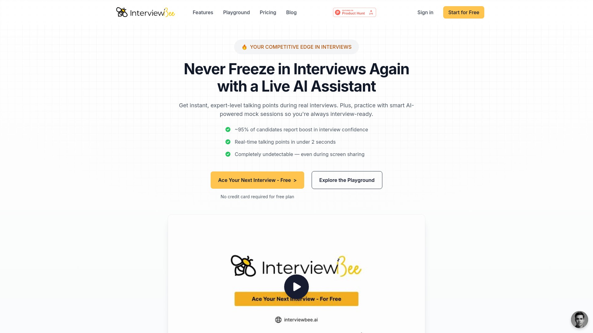 InterviewBee AI 截图