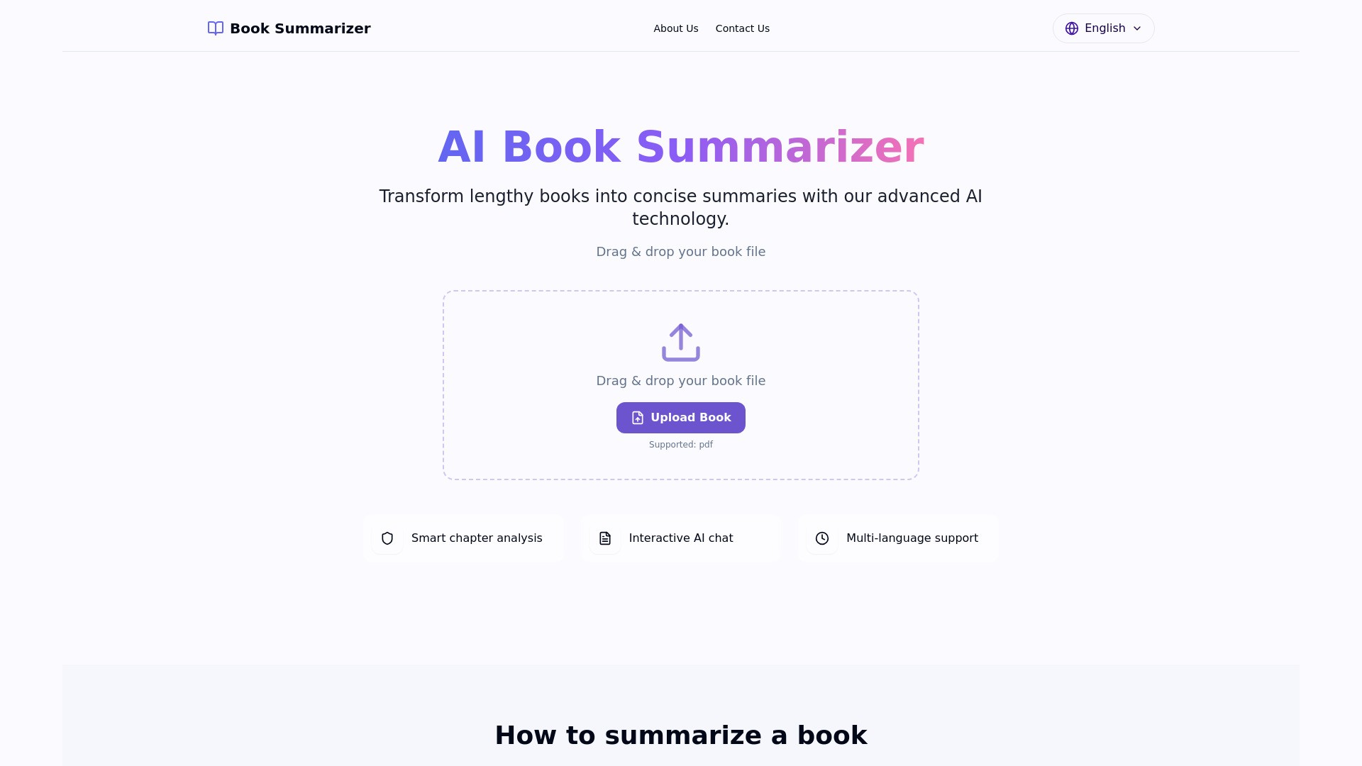 AI Book Summarizer 截图