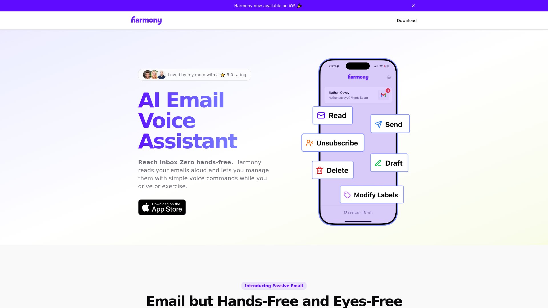Harmony AI Email Assistant 截图