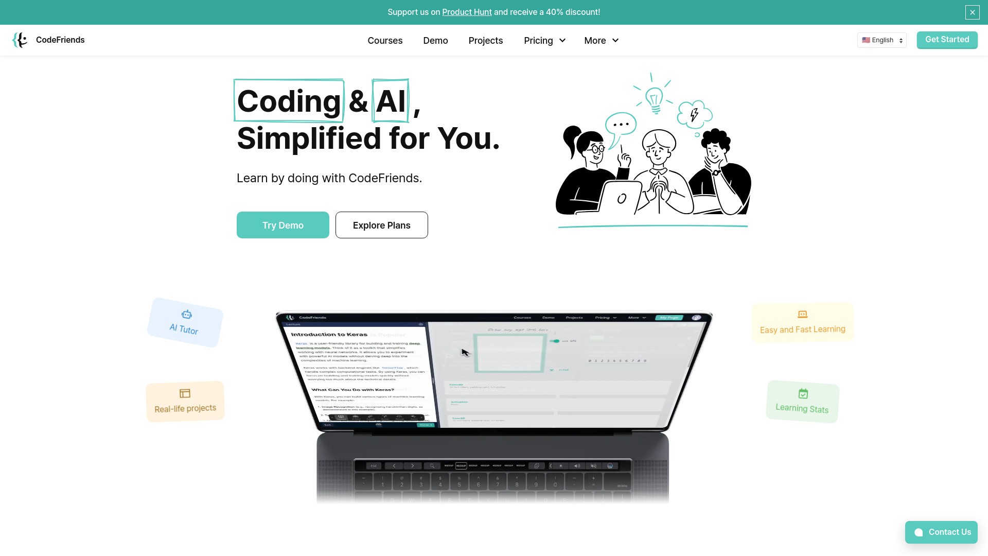 CodeFriends | Learning Platform 截图