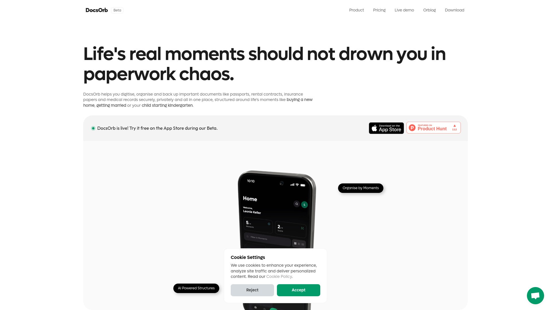 DocsOrb: Organise personal documents 截图