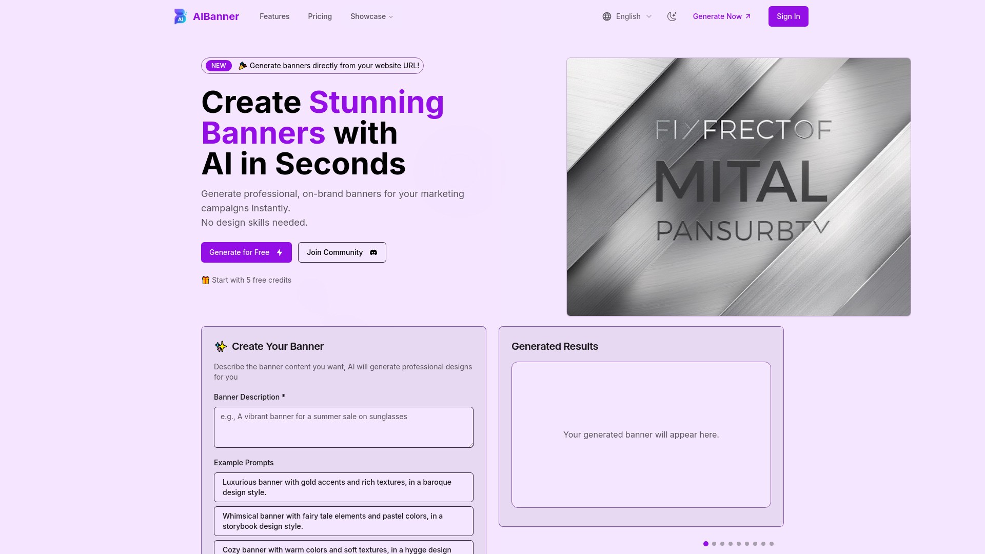 AI Banner Generator 截图