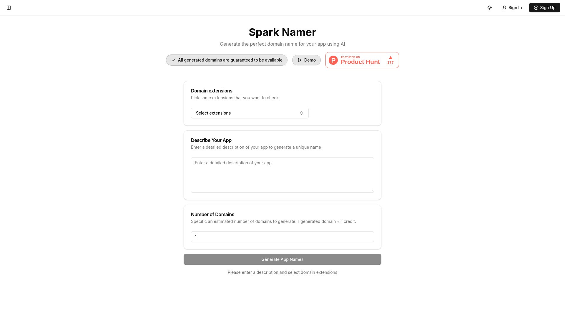 Spark Namer 截图