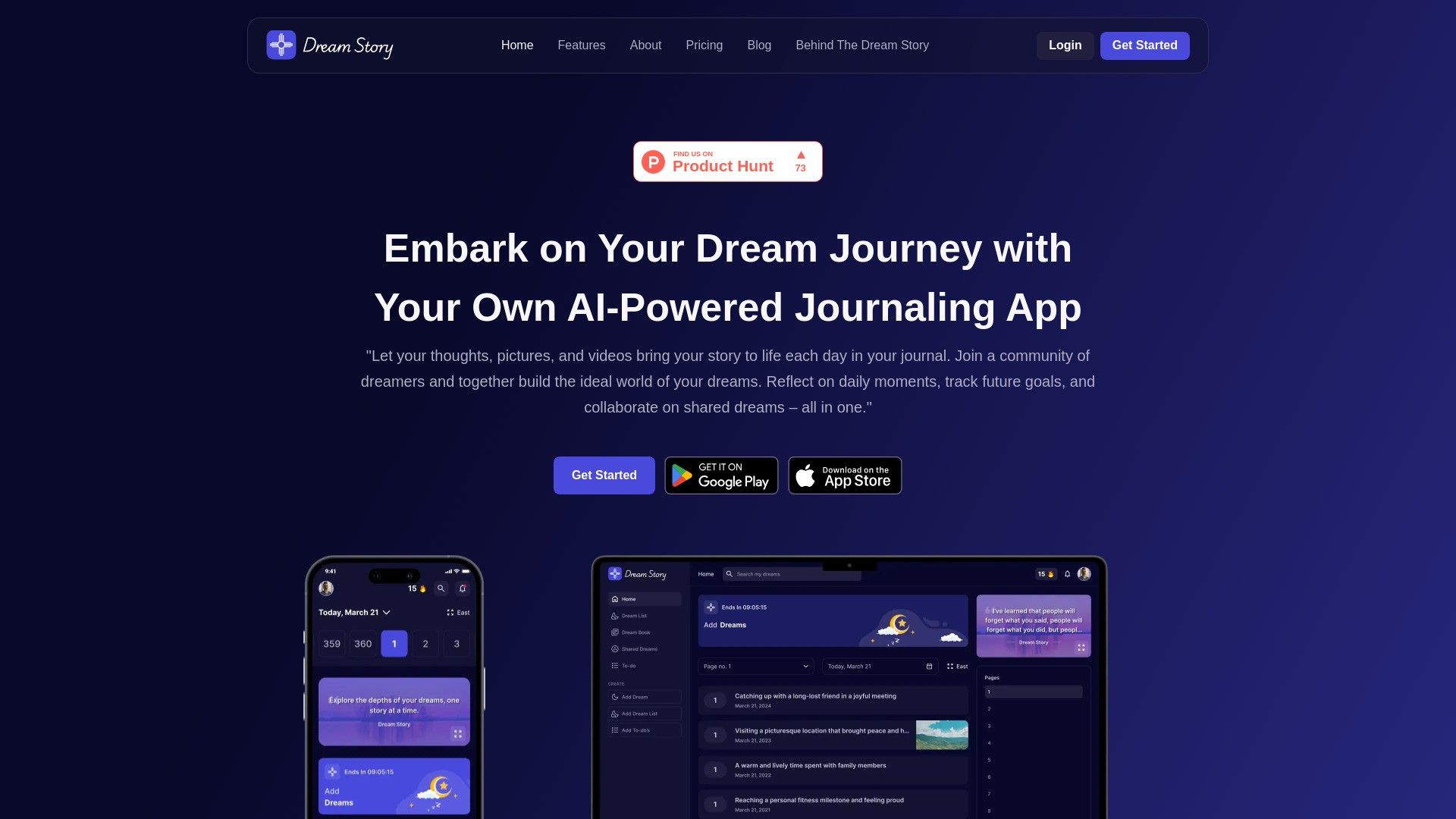 Dream Story Live - AI Journaling App 截图