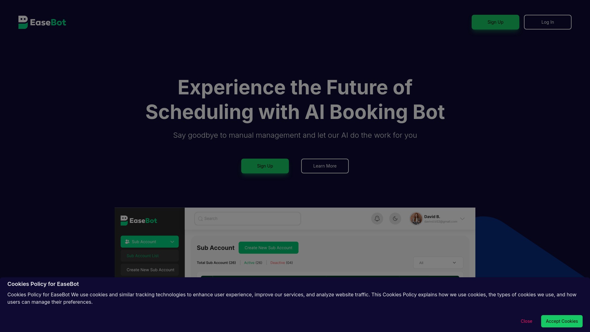 Easebot AI Booking Bot for GoHighLevel 截图