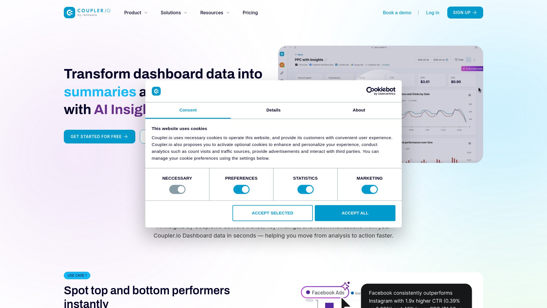 AI Insights by Coupler.io 截图
