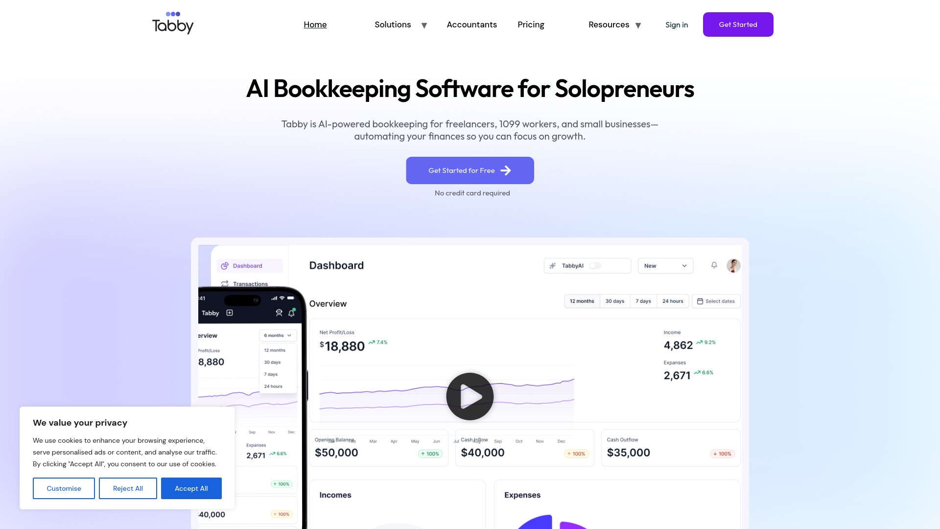 Tabby: AI Bookkeeper 截图