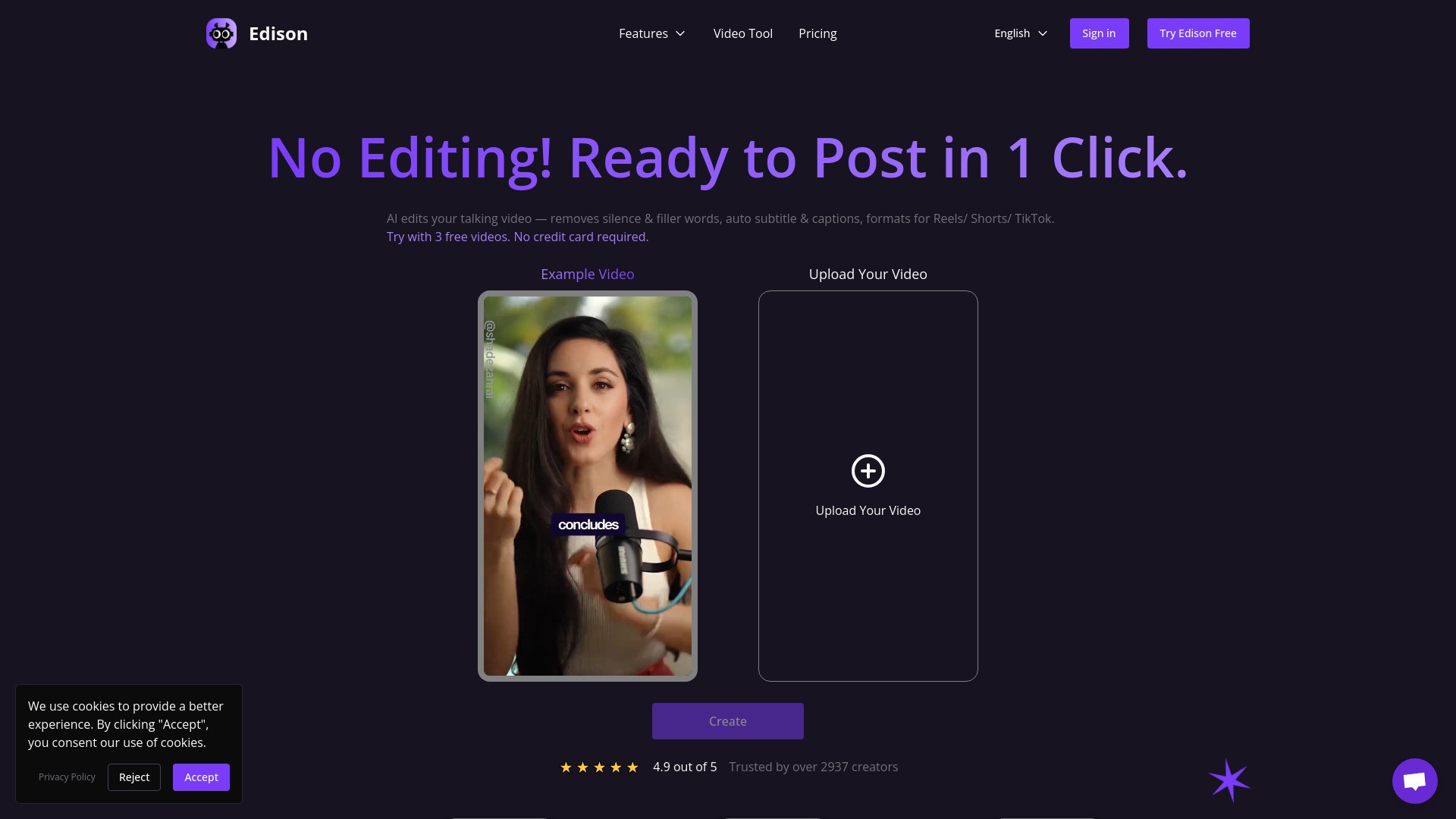 Edison: Say Goodbye to Video Editing 截图