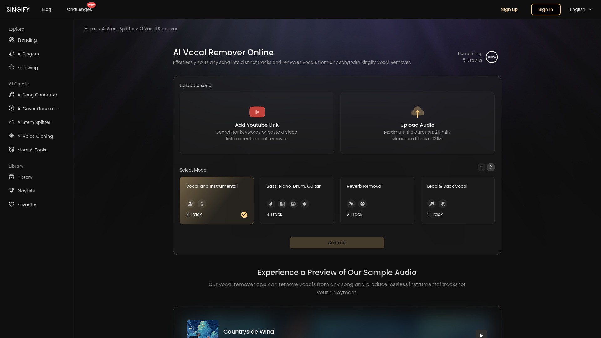 Singify Vocal Remover 截图