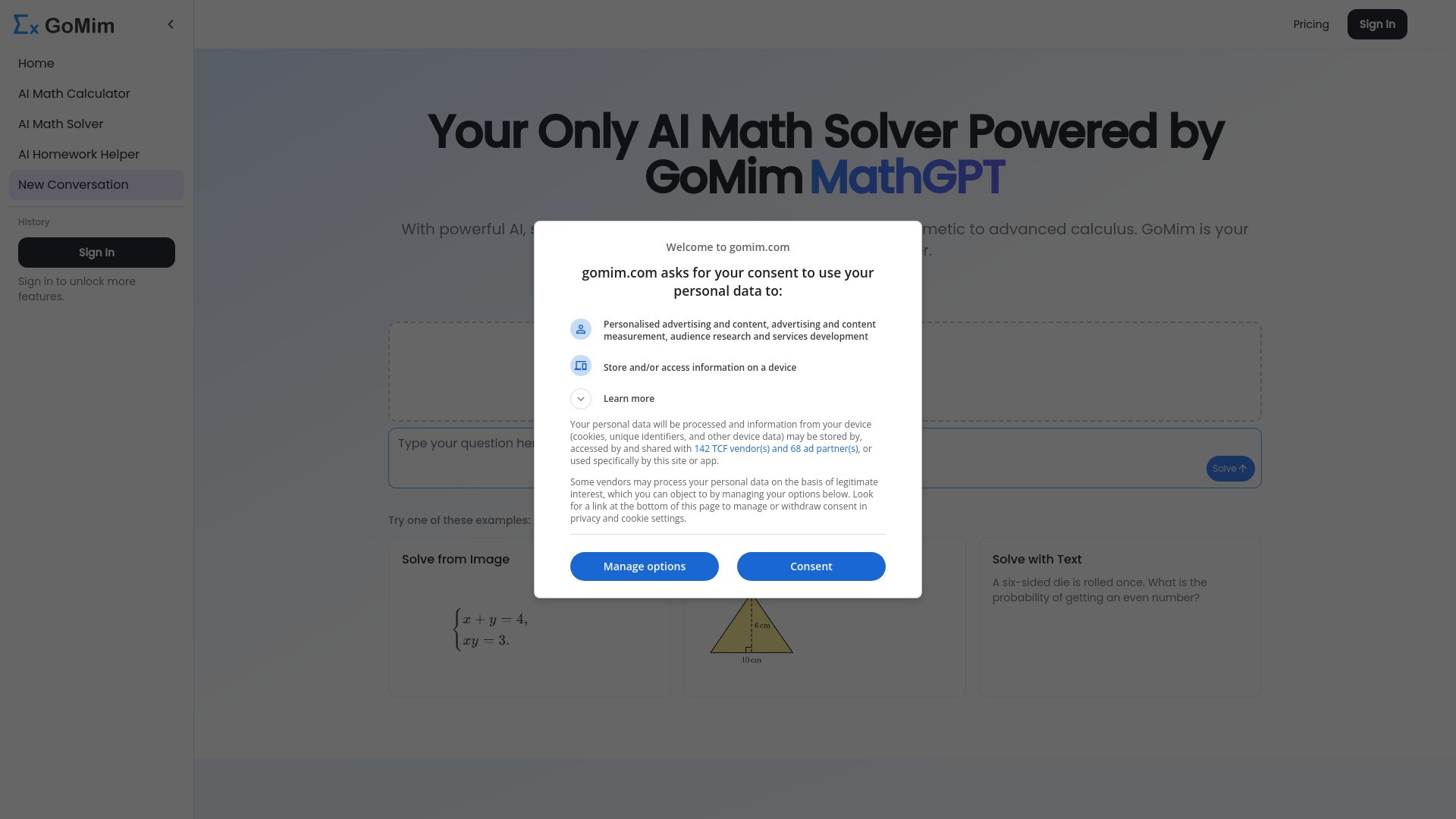 GoMim Math AI 截图