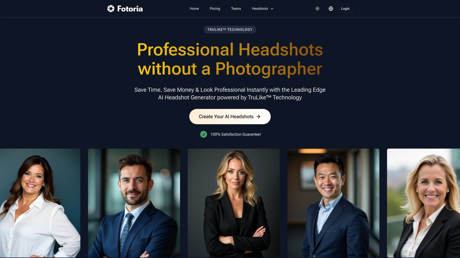 Fotoria - AI Headshot Generator 截图