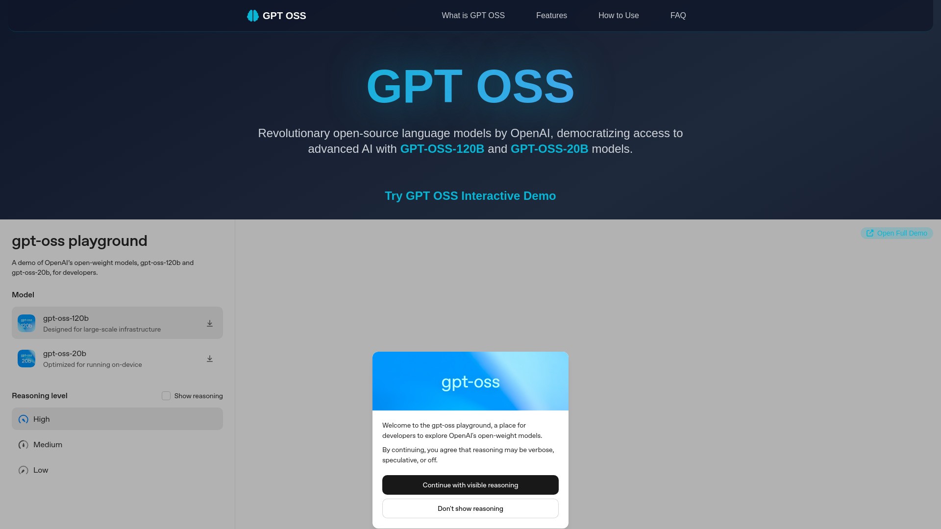 gpt oss 截图