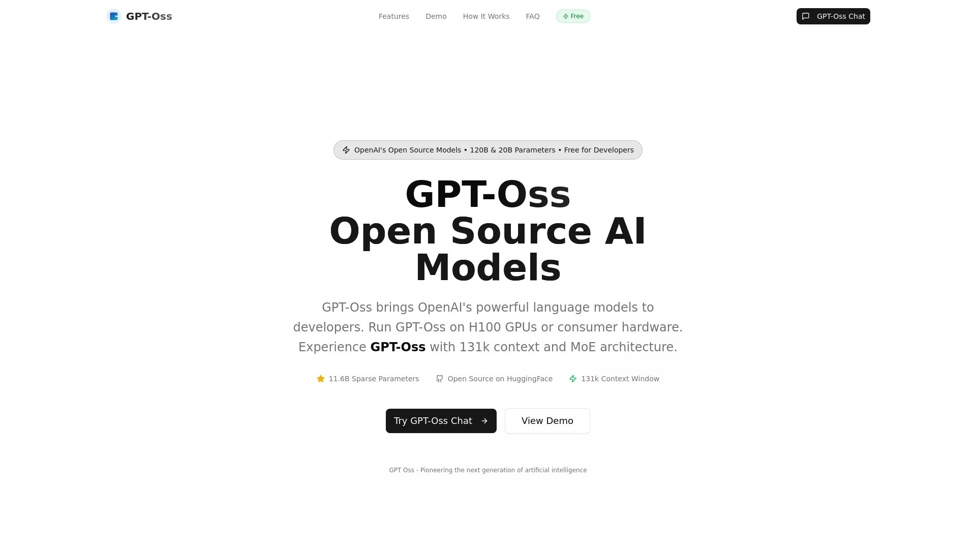 GPT-oss 截图