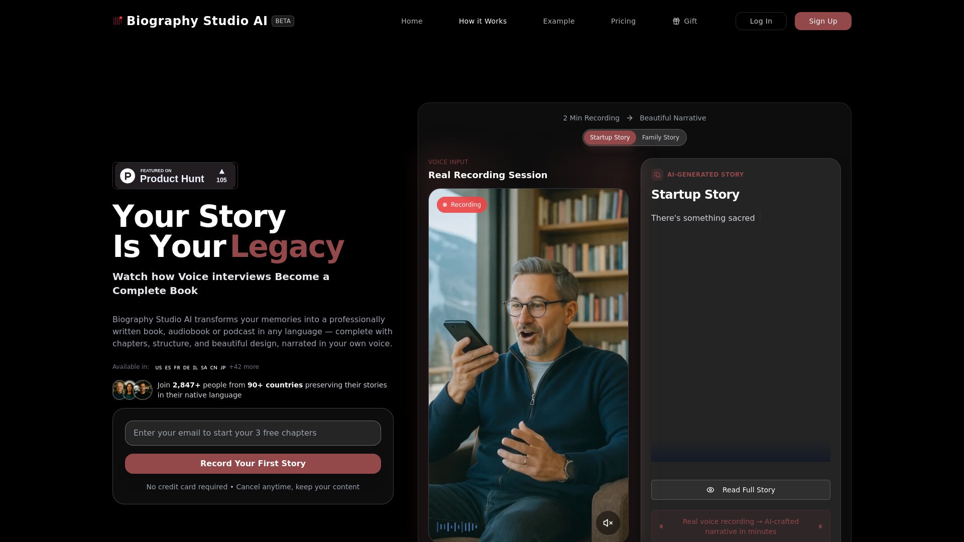 Biography Studio AI 截图