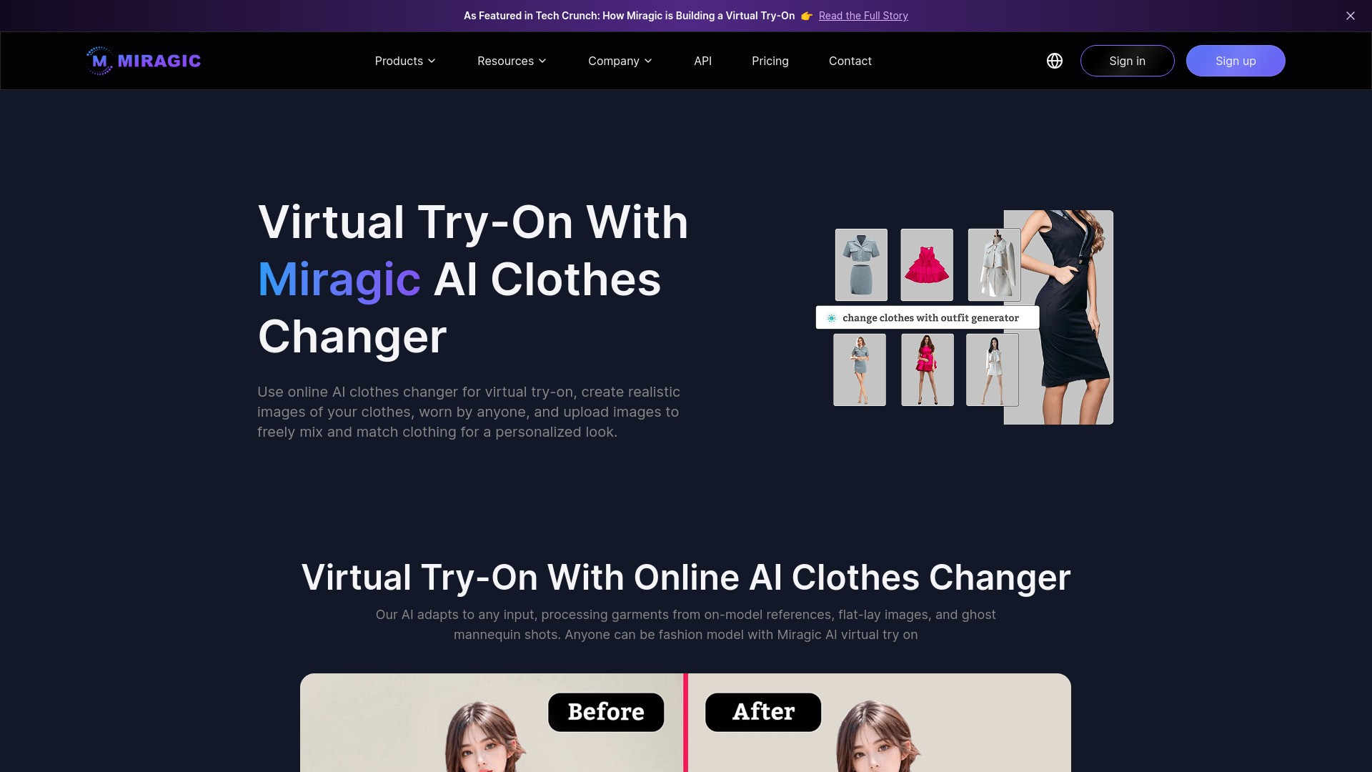 Miragic Virtual Try-on Clothes 截图