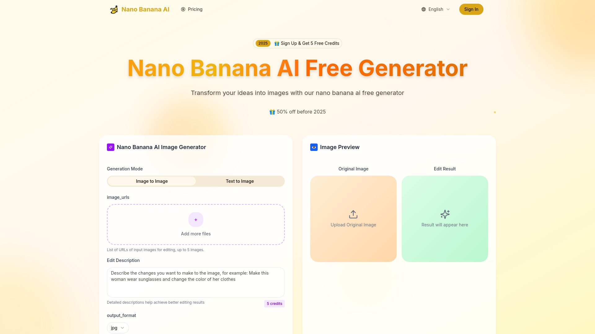 nano banana ai free 截图