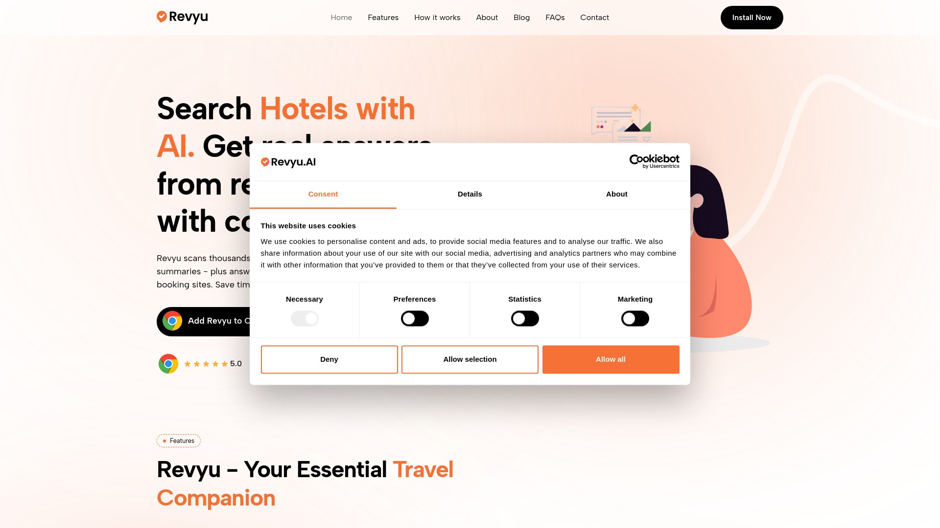 Revyu.AI - Smart Hotel Booking 截图