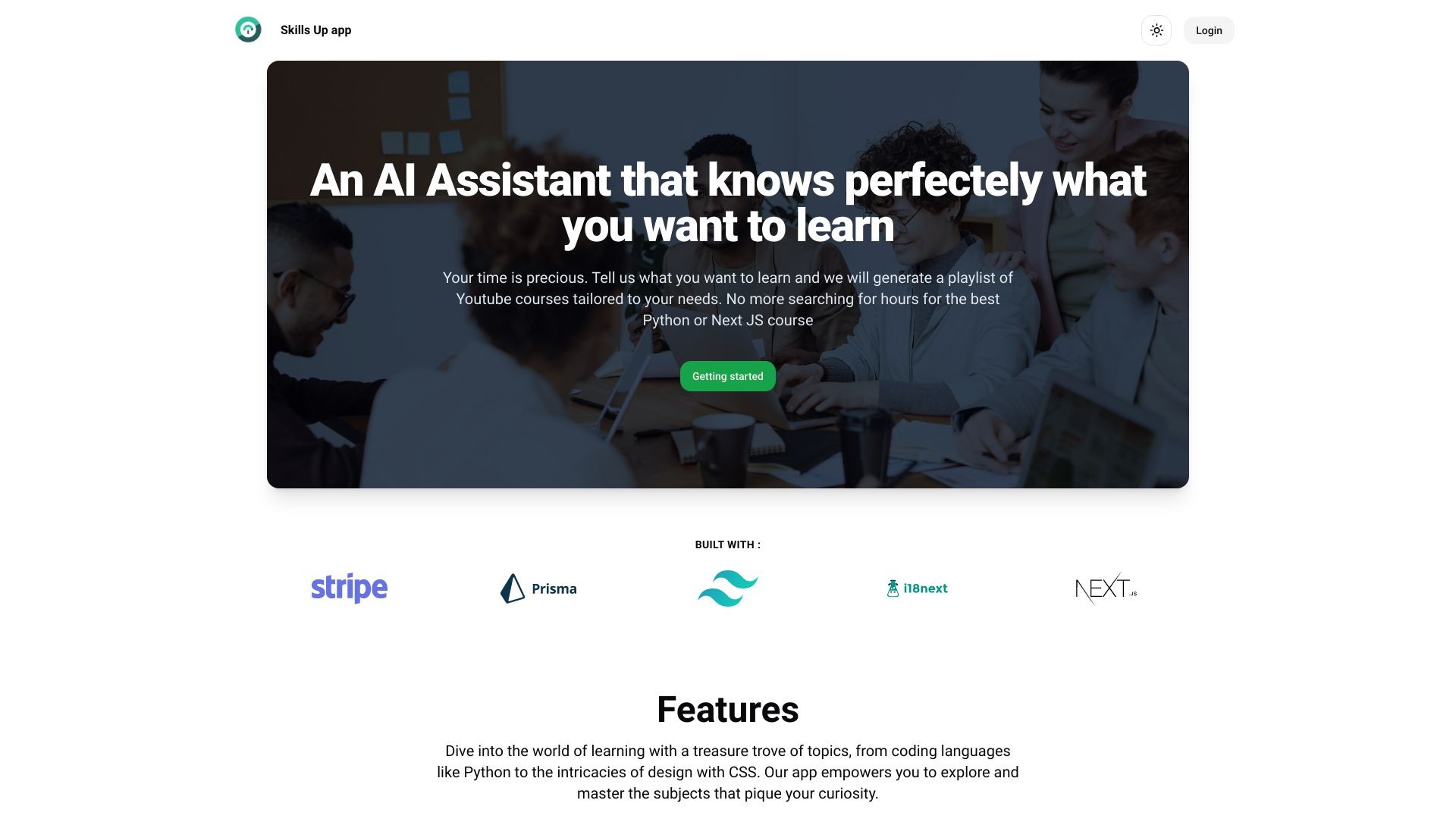 Skills Up : Your AI learning buddy 截图