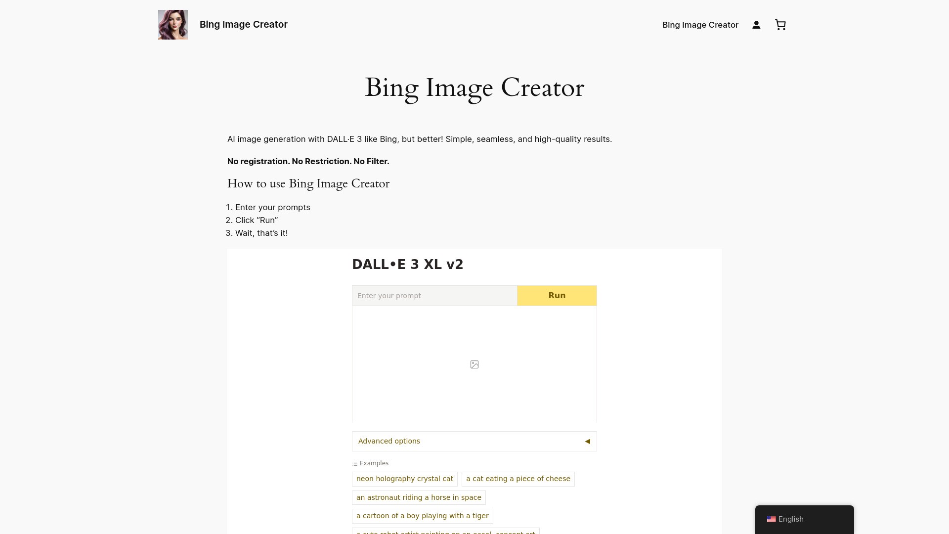 Bing Image Creator｜Better & Easier 截图