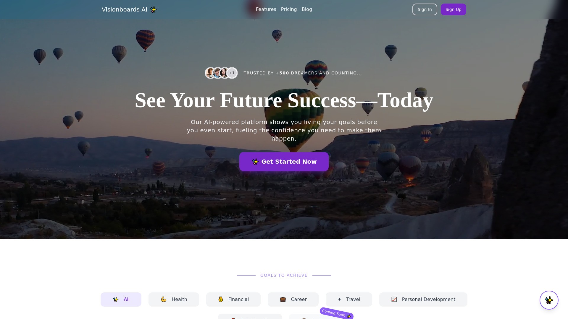 Vision Boards AI 截图