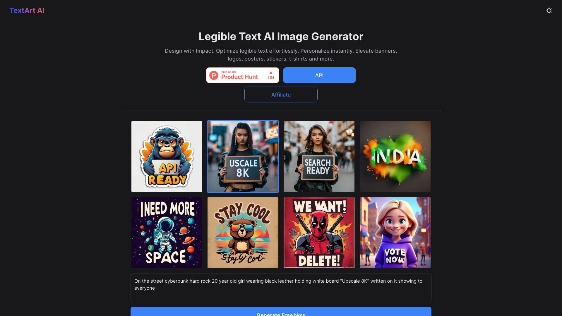 TextArt AI Legible Text Image Generator 截图