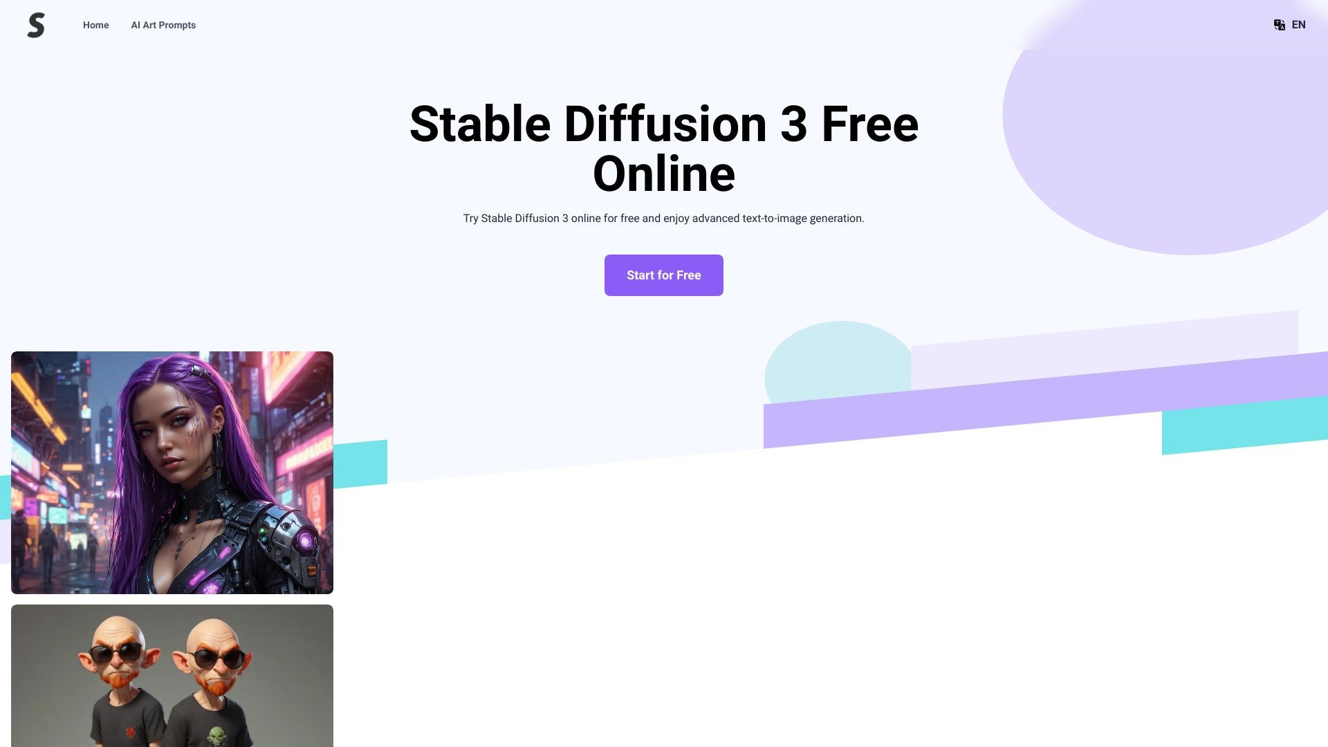 Stable Diffusion 3 AI Image Generator Free Online 截图