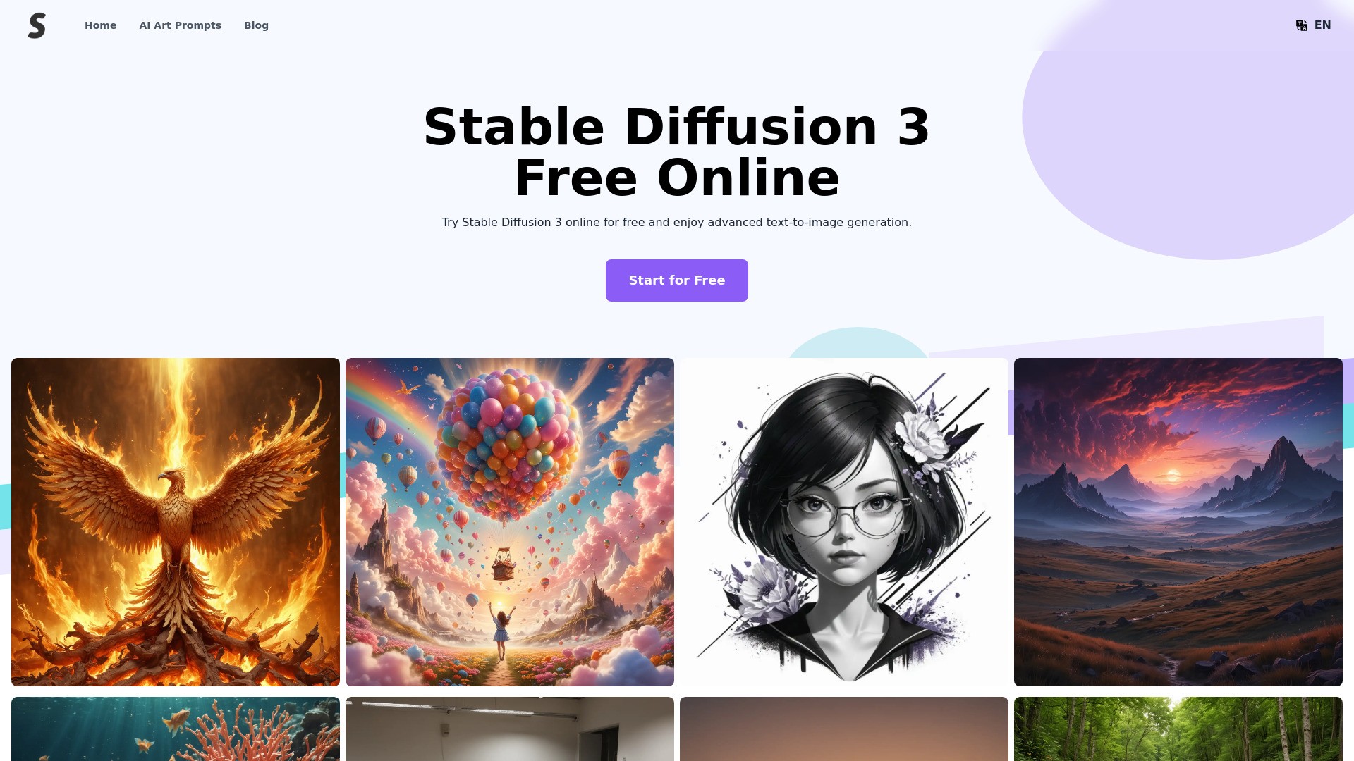 Stable Diffusion 3 AI Image Generator 截图