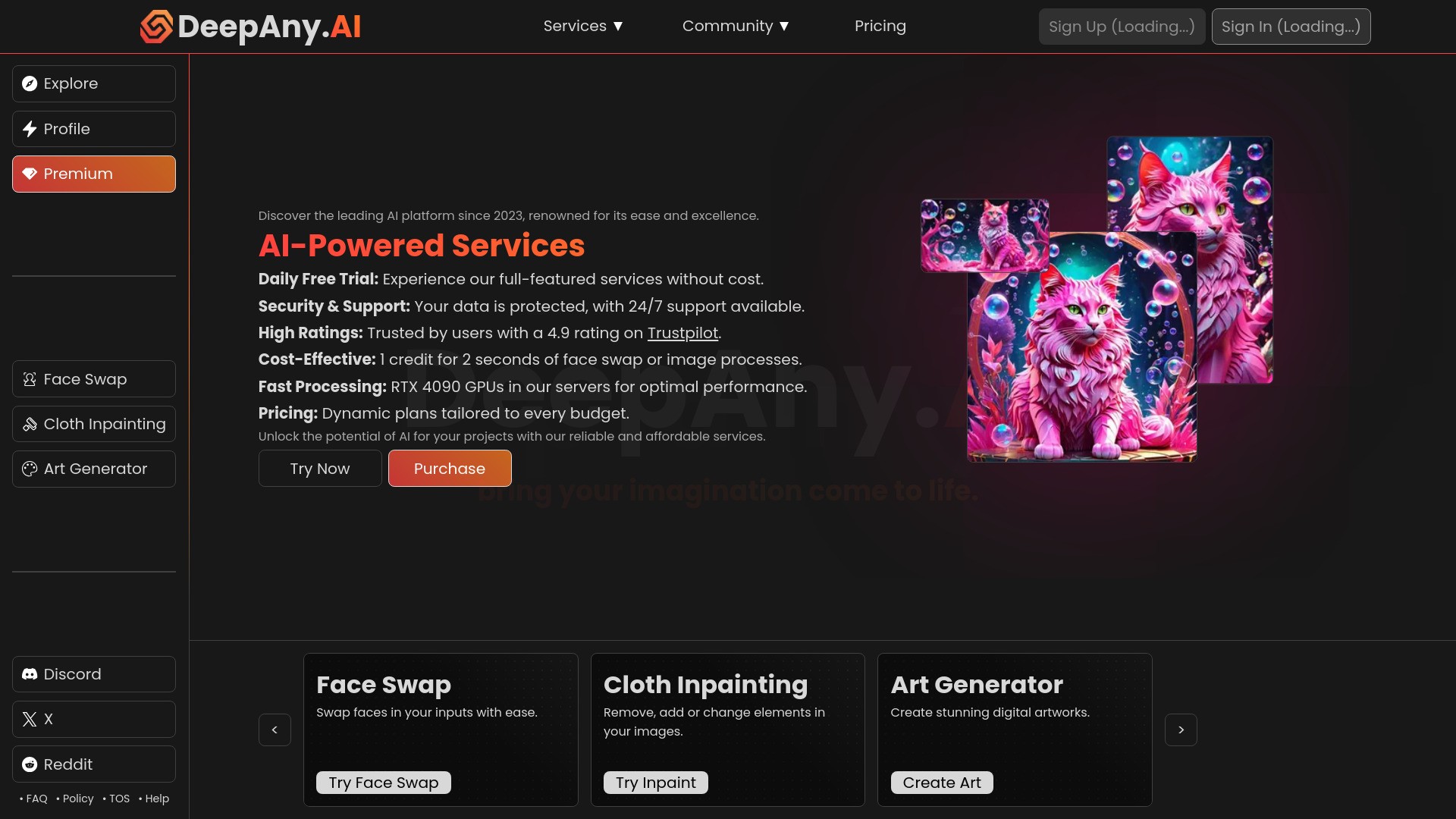 DeepAny.AI: DeepNude, DeepFake & Face Swap 截图