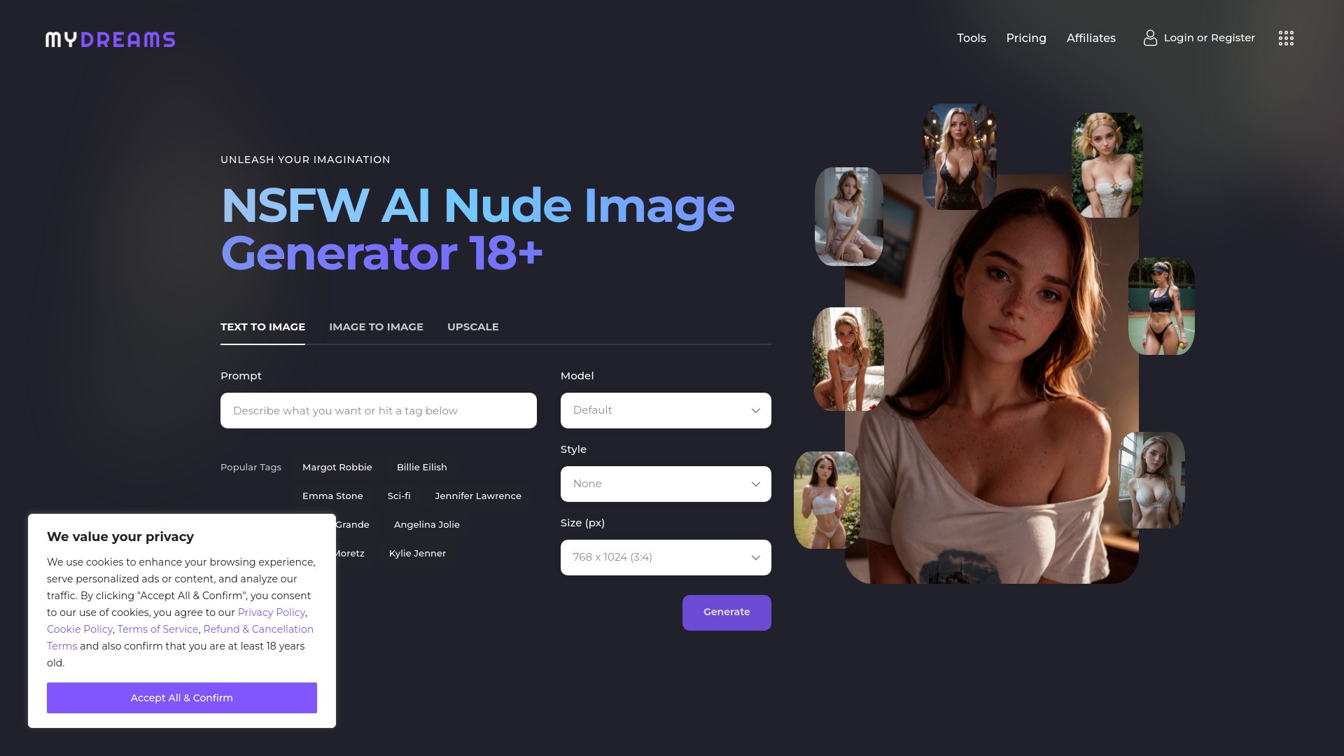 My Dreams Studio - NSFW AI Image Generator 截图