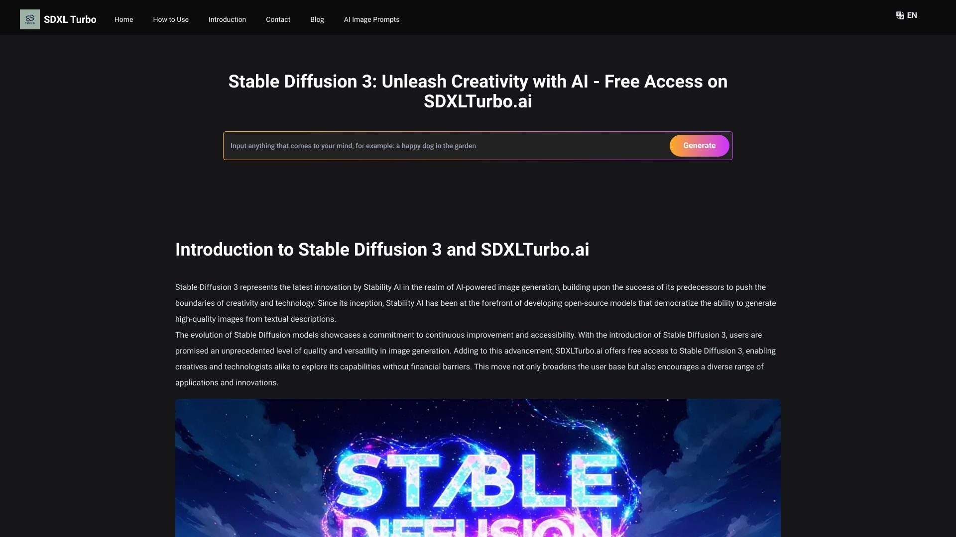 Stable Diffusion 3 Free Online 截图