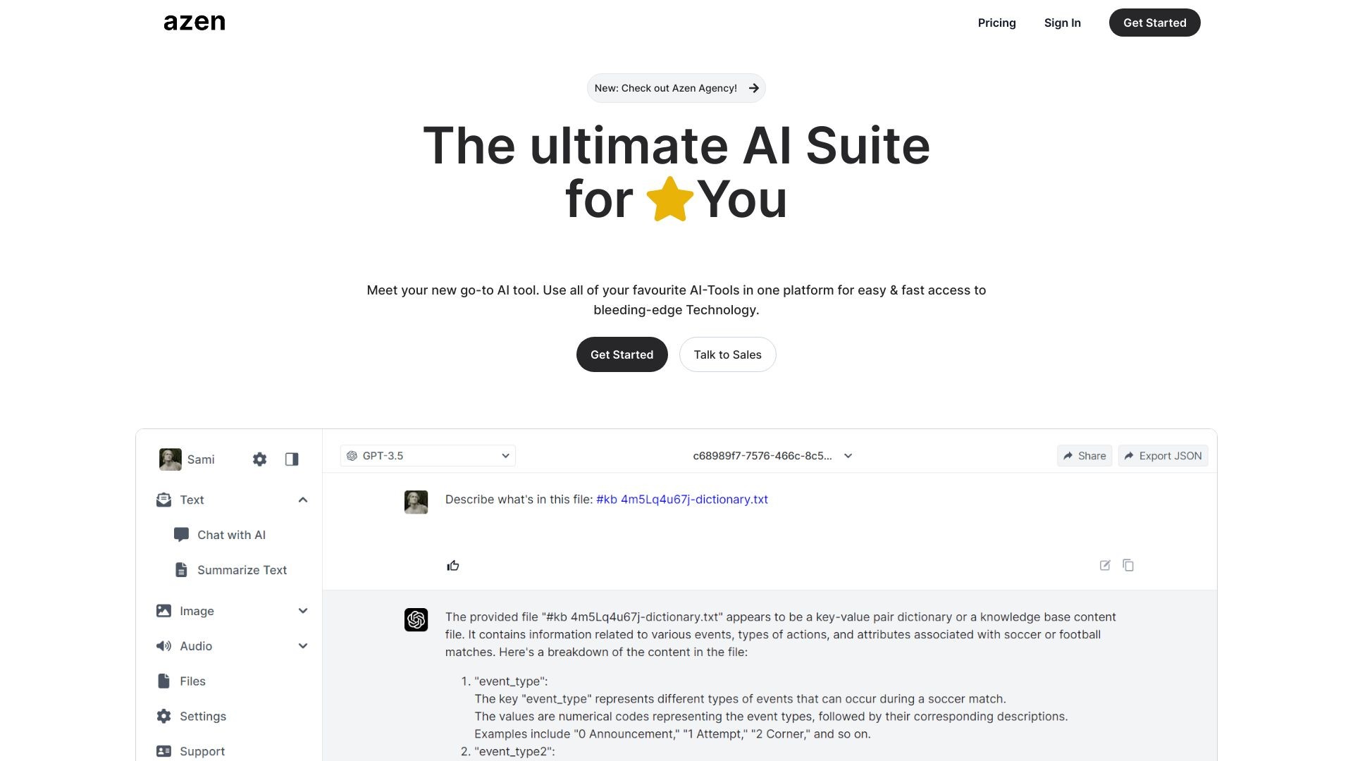 AI-Suite: Azen 截图