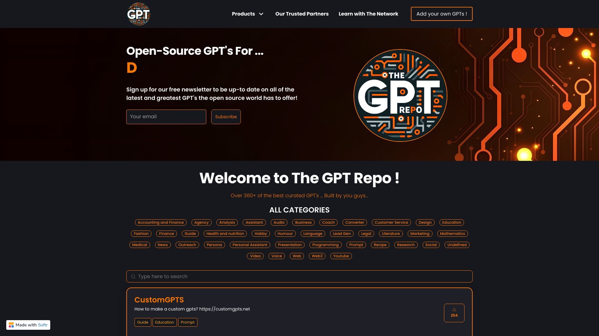 The GPT Repo 截图