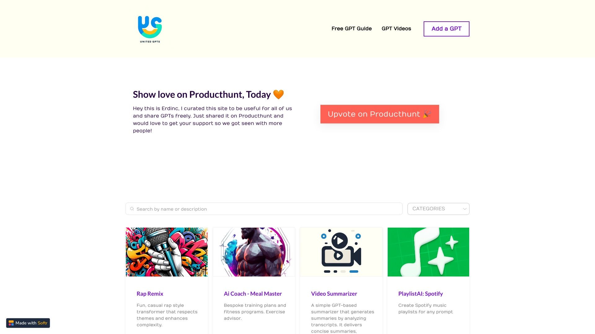 United GPTs - Curated Best GPTs 截图