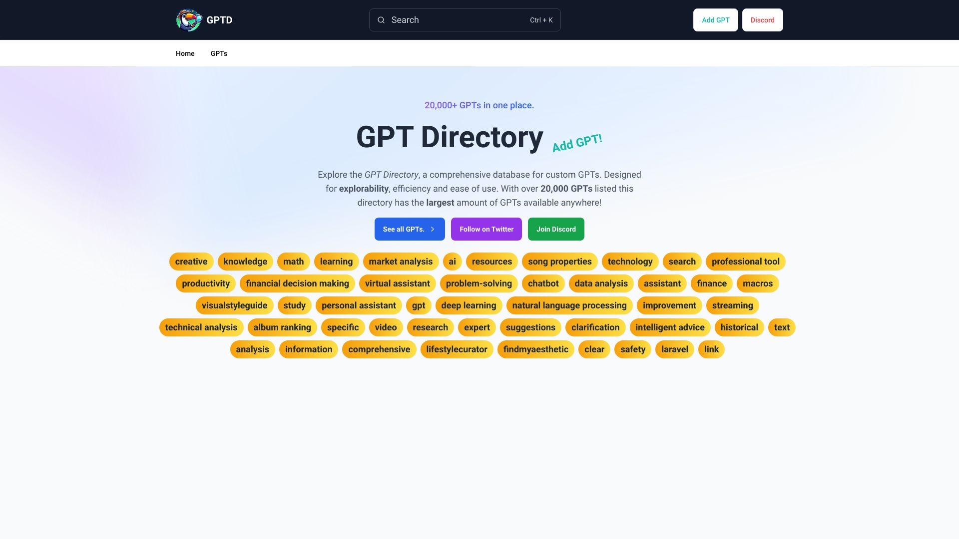 GPT Directory 截图
