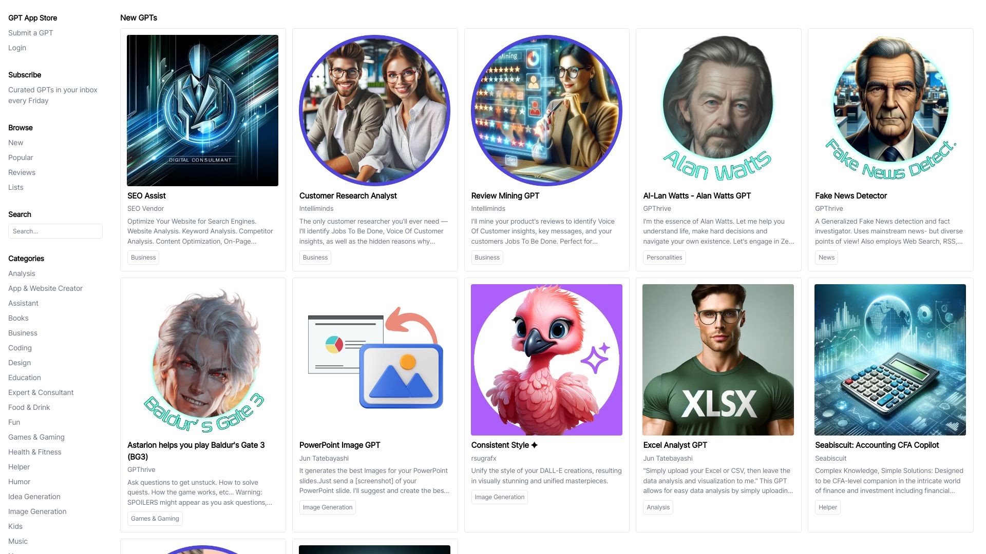 GPT App Store 截图