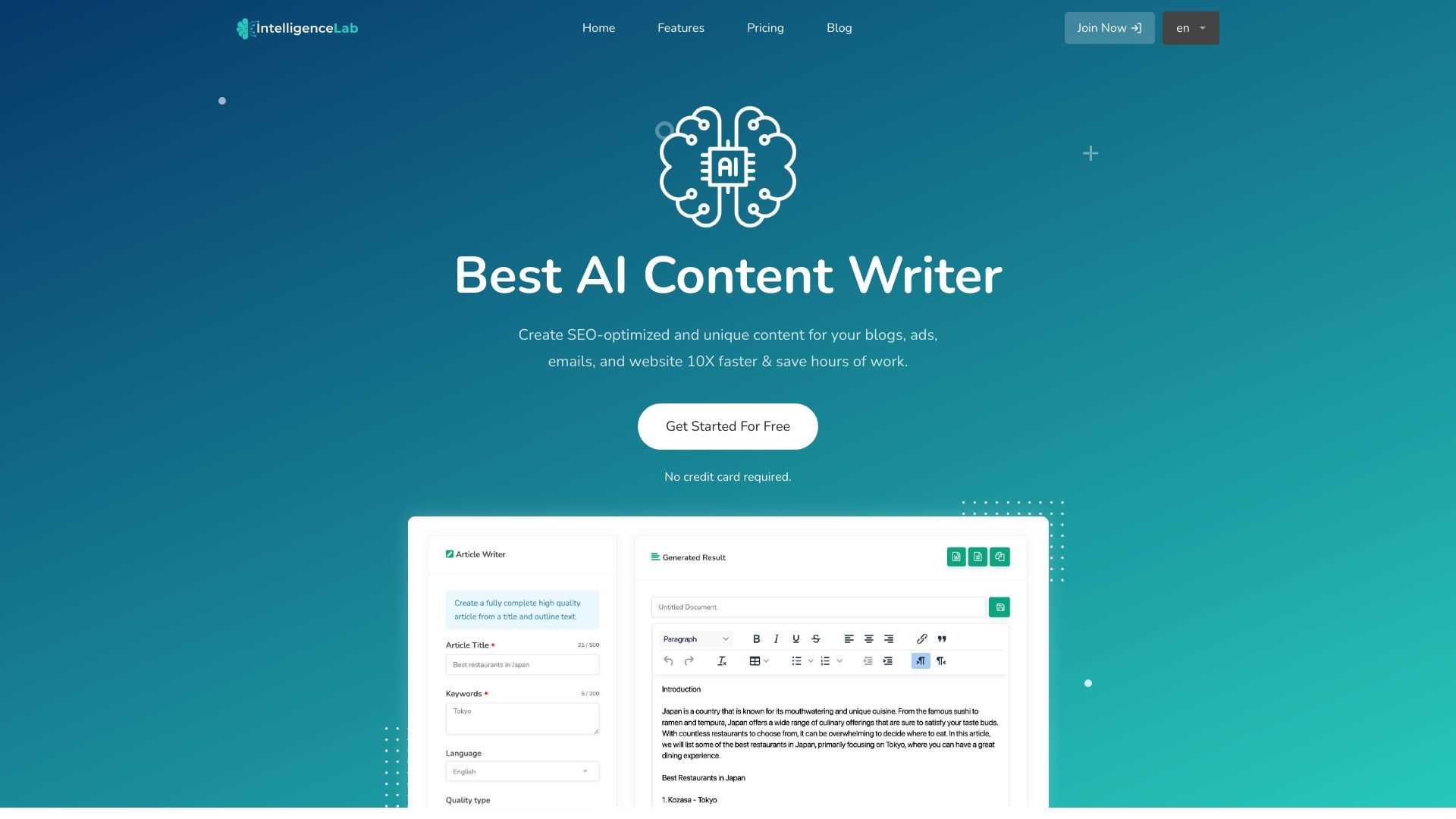 Intelligence Lab - AI Generator 截图