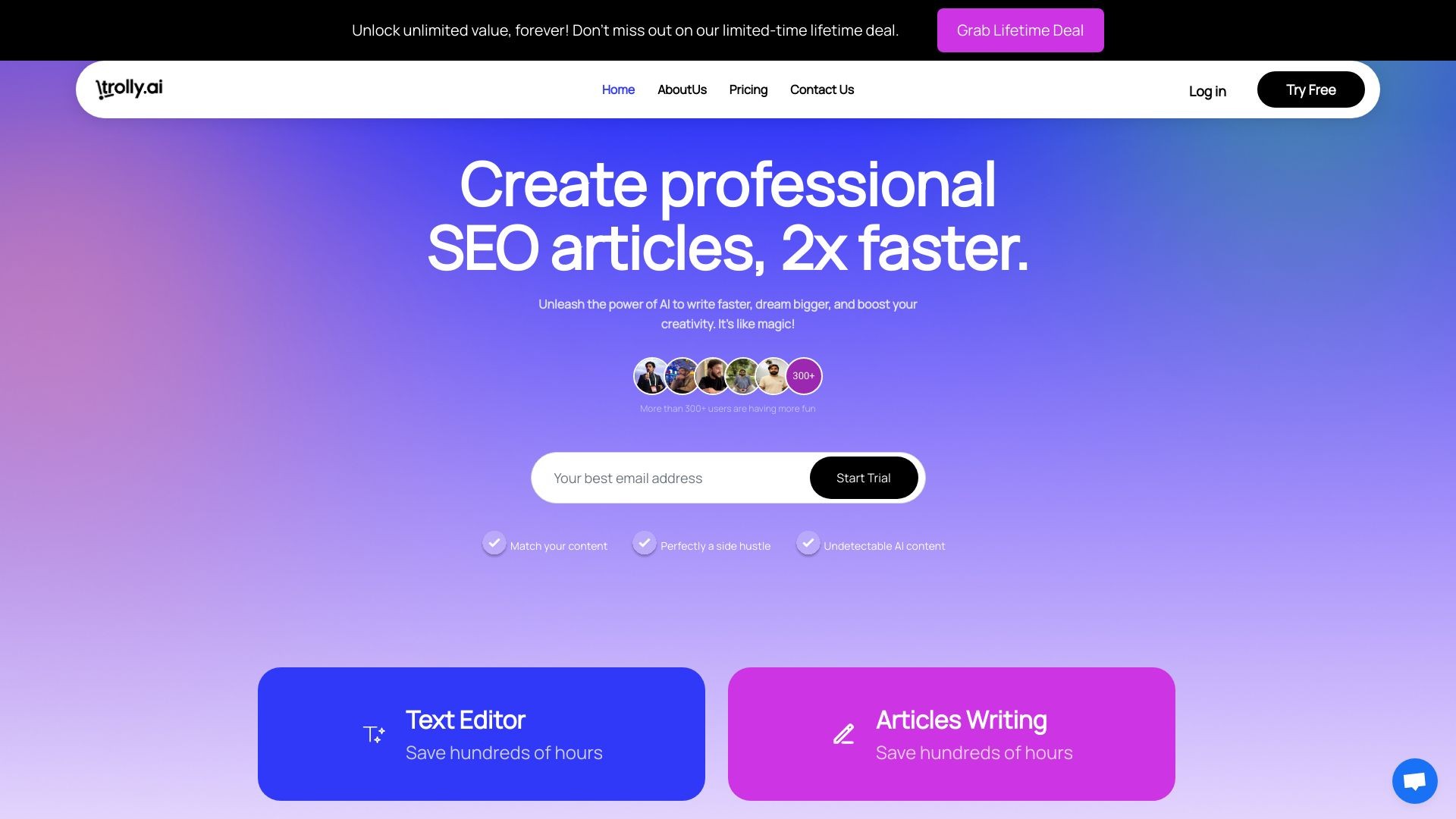 Trolly.ai - Beta Launch 截图